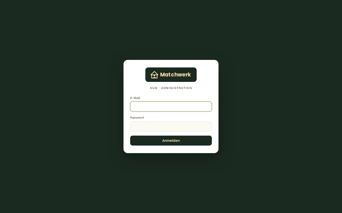 Anmeldung zum Betreiber-Dashboard